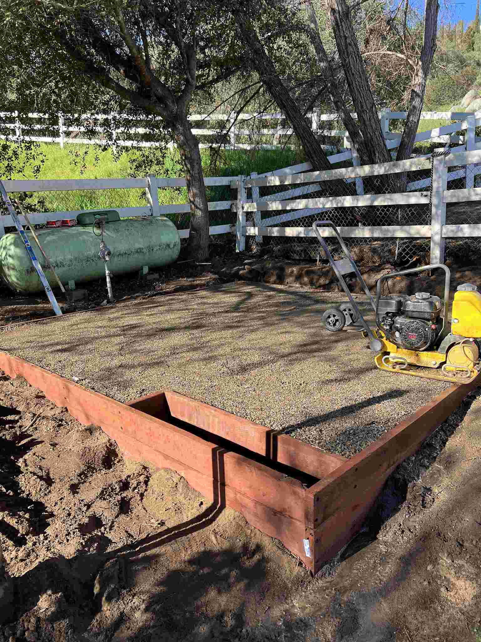 Completed water well installation