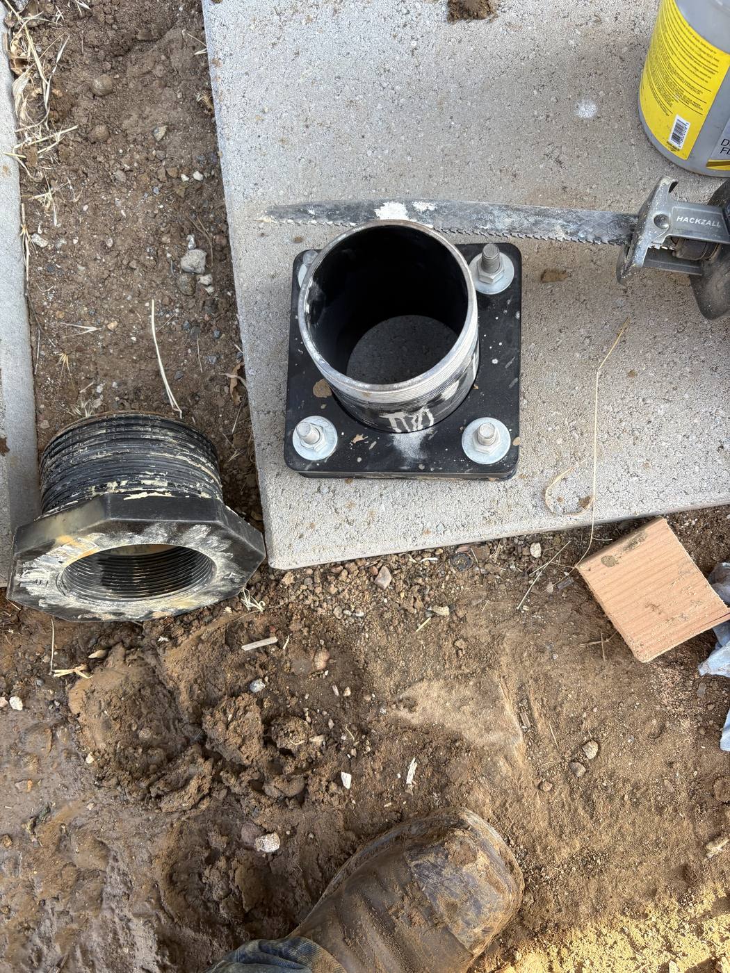 Storage tank adapter repair in Pine Valley