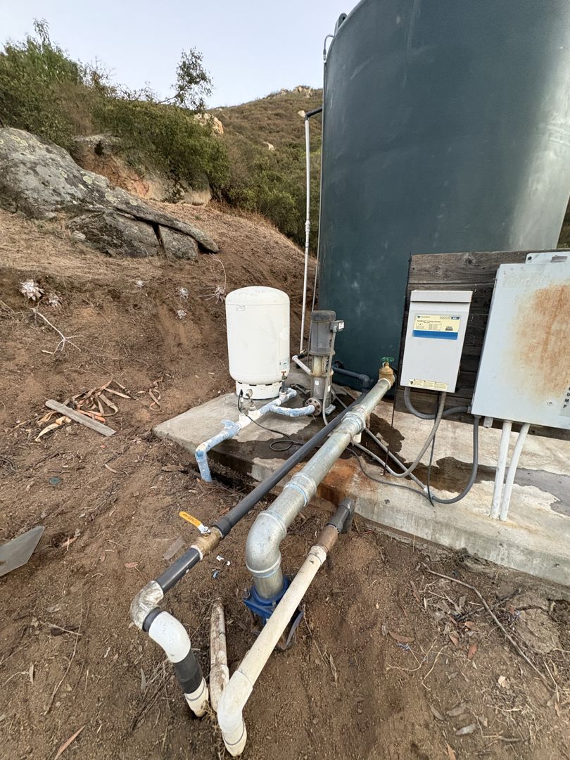 Storage tank replacement in Poway