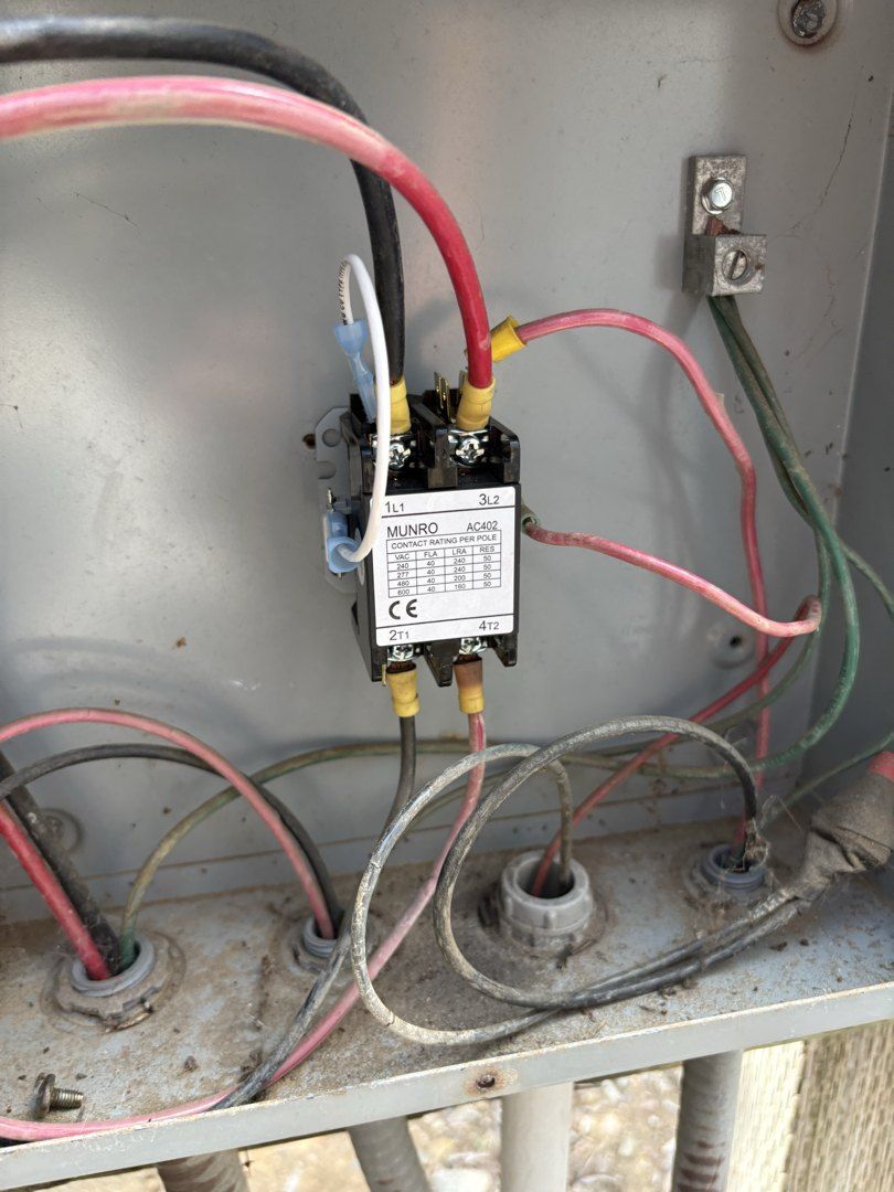 Contactor replacement detail in Ramona
